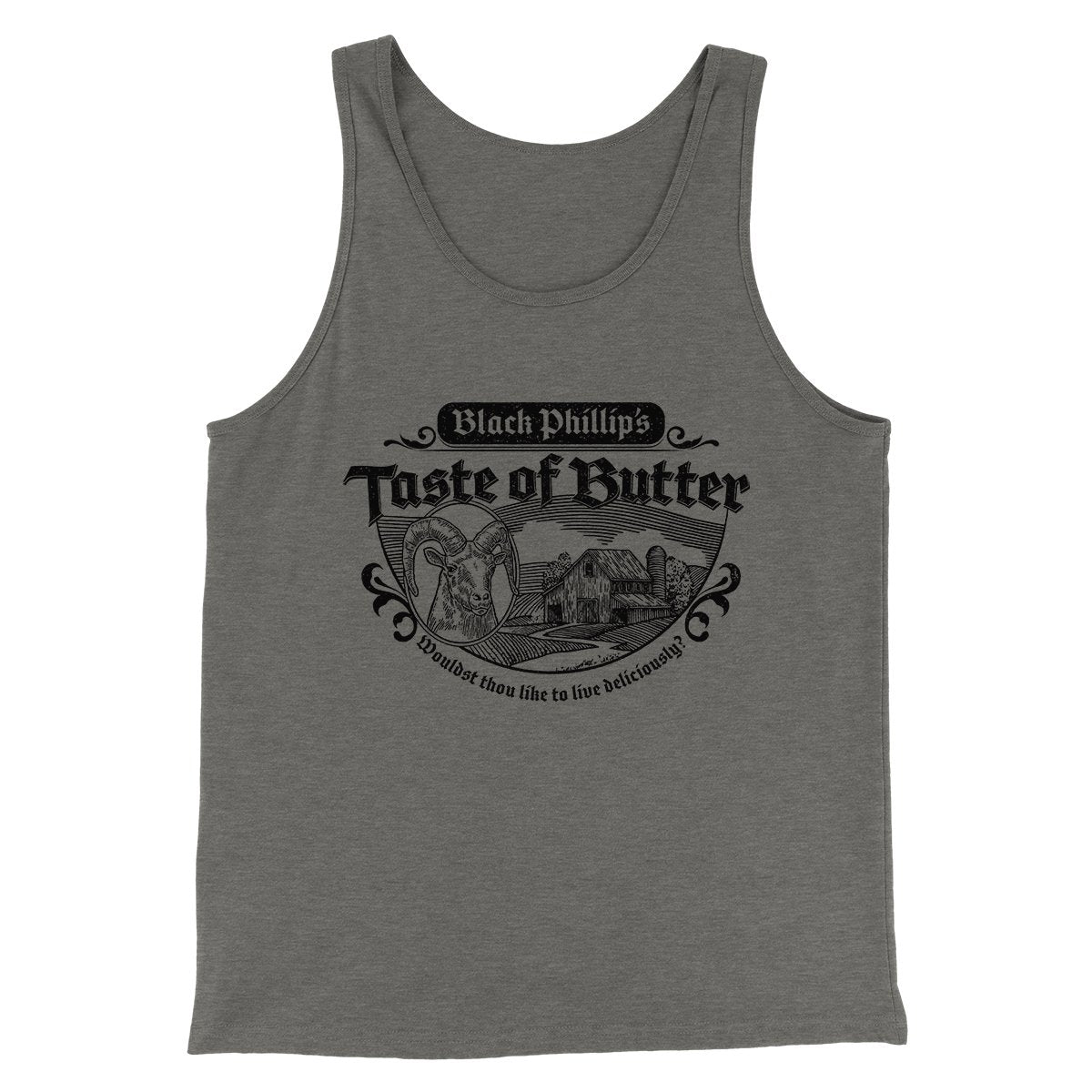 Black Phillip's Taste Of Butter Funny Movie Men/Unisex Tank Top