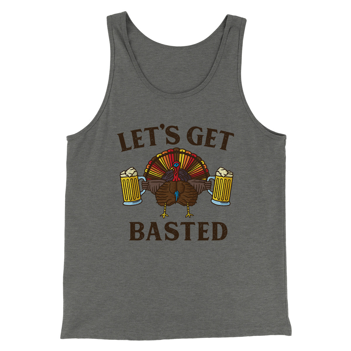 Let's Get Basted Funny Thanksgiving Men/Unisex Tank Top