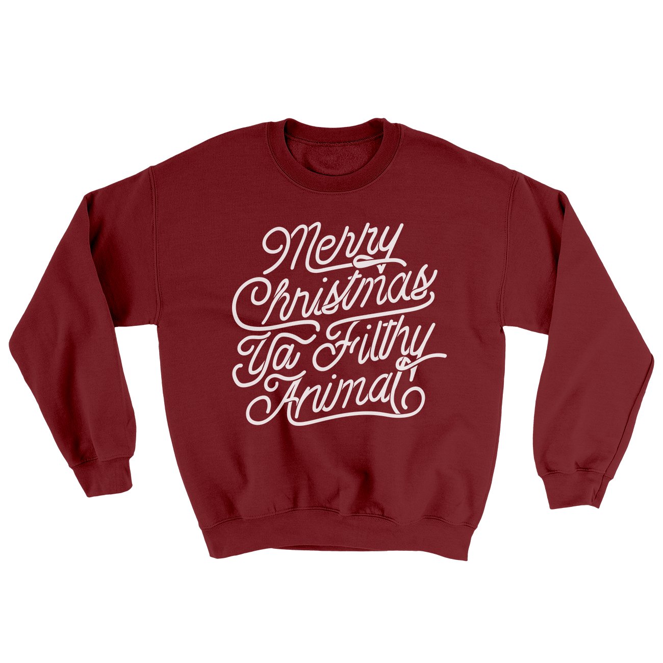 Merry Christmas Ya Filthy Animal Funny Movie Men/Unisex Ugly Sweater