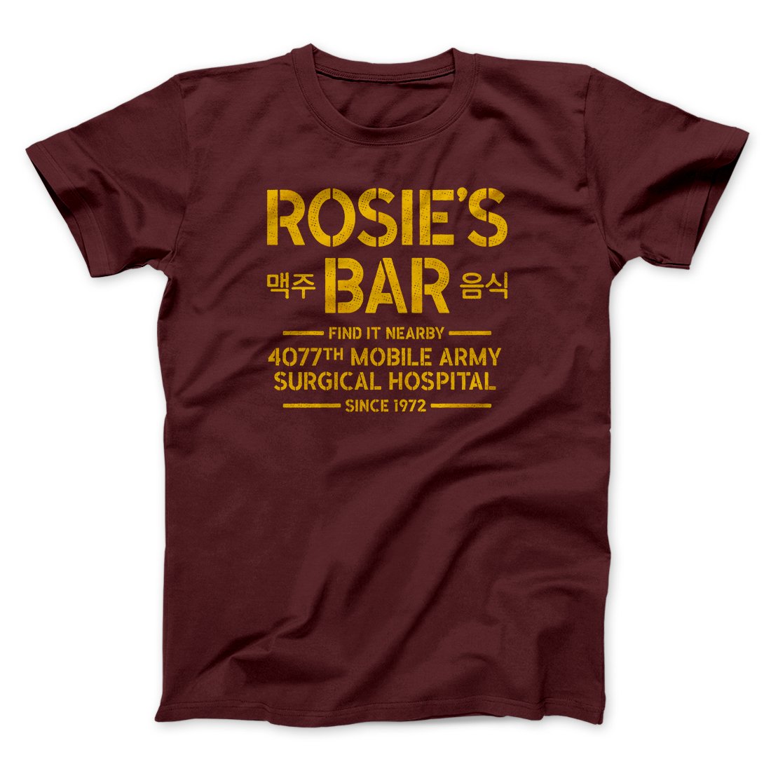 Rosie's Bar Men/Unisex T-Shirt - Soft Cotton Crew Neck Tee