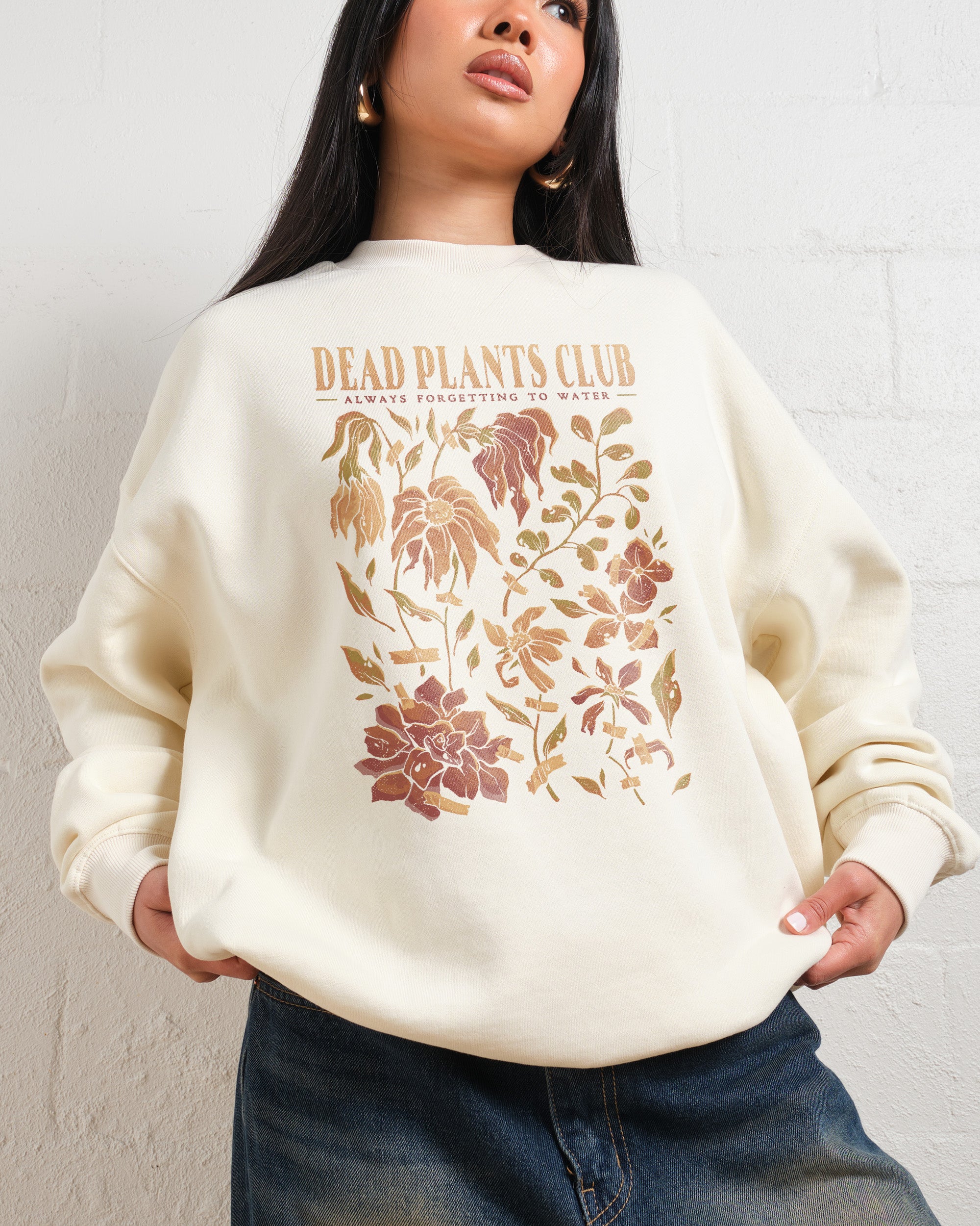 Dead Plants Club Unisex Graphic Sweatshirt - 340gsm Cotton Poly Blend