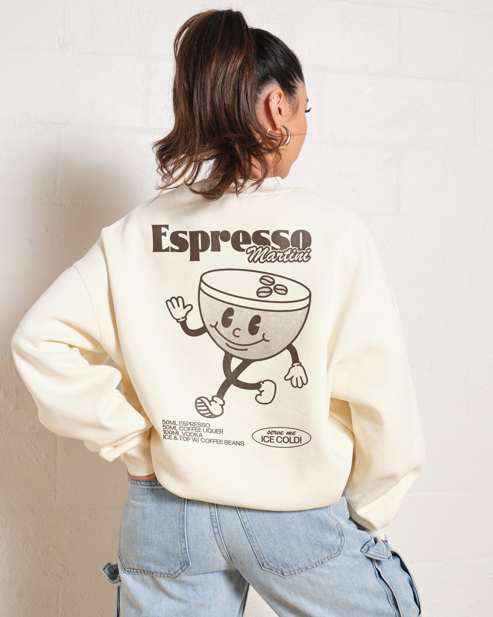 Espresso Martini Unisex Sweatshirt - Premium 340gsm Cotton Poly Blend Graphic Print