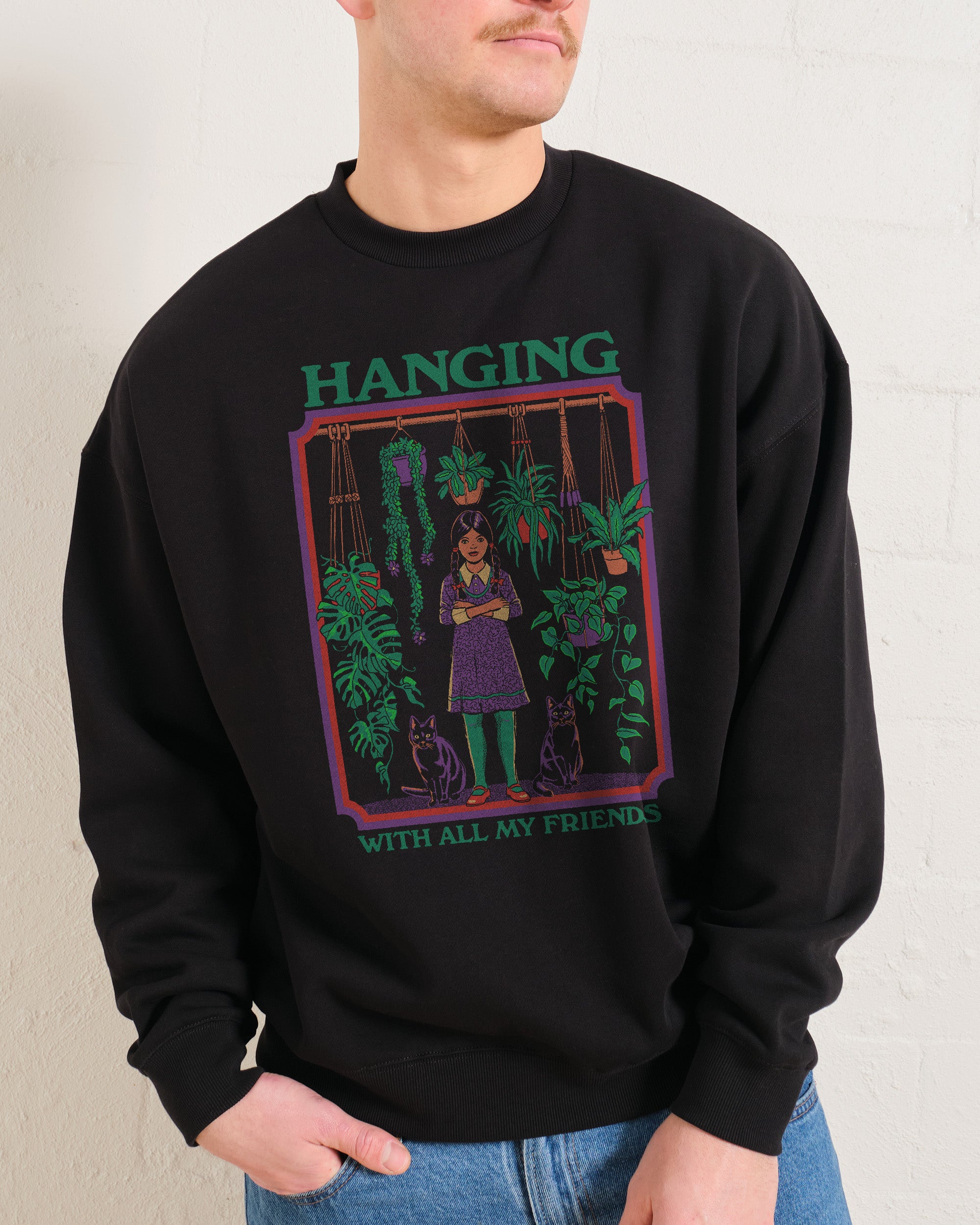 Hanging With All My Friends Unisex Graphic Sweatshirt - Steven Rhodes Design