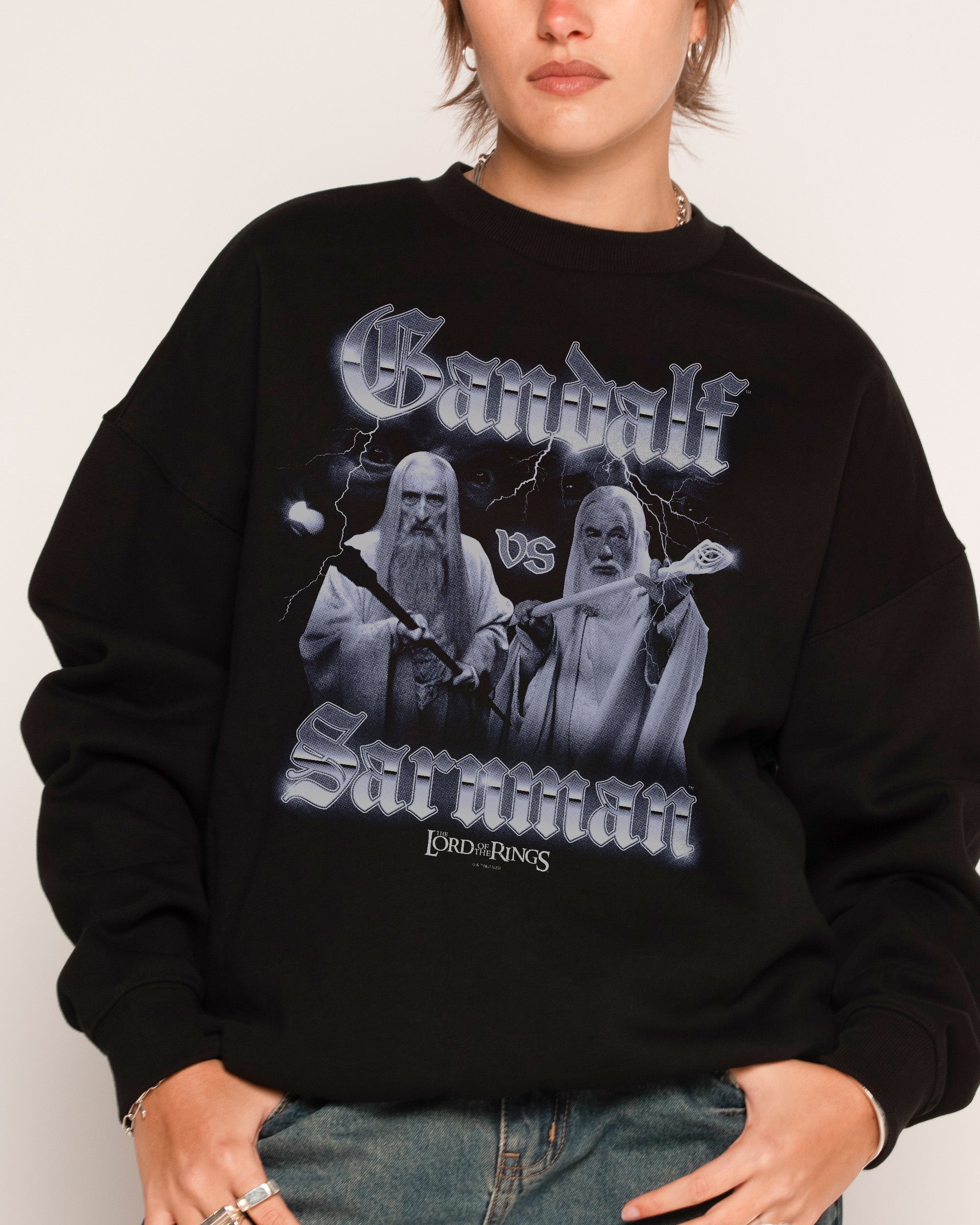 Lord of the Rings Showdown Graphic Unisex Sweatshirt 340gsm Cotton Poly Blend