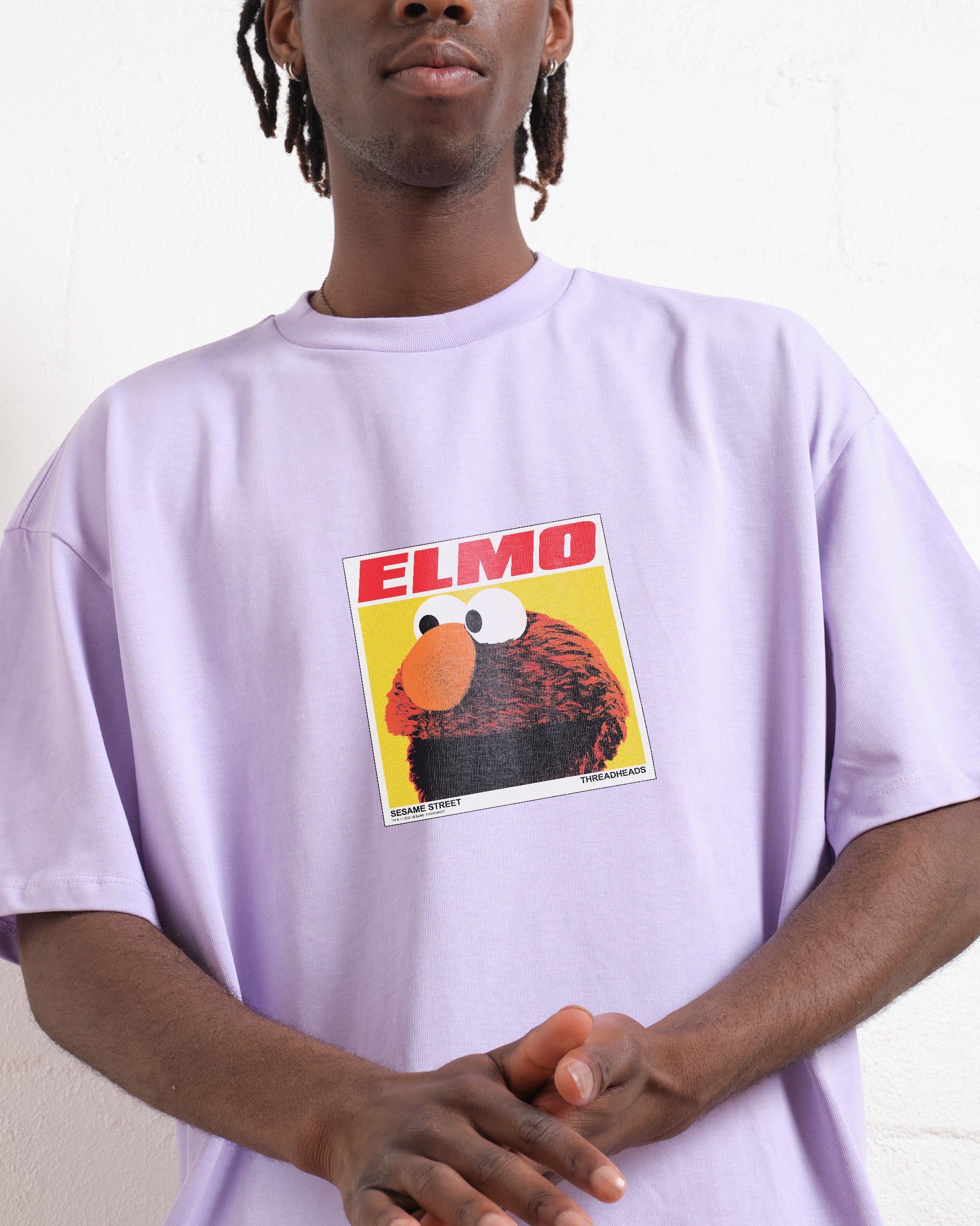 Elmo's Greatest Hits Oversized Graphic T-Shirt Sesame Street Unisex Tee
