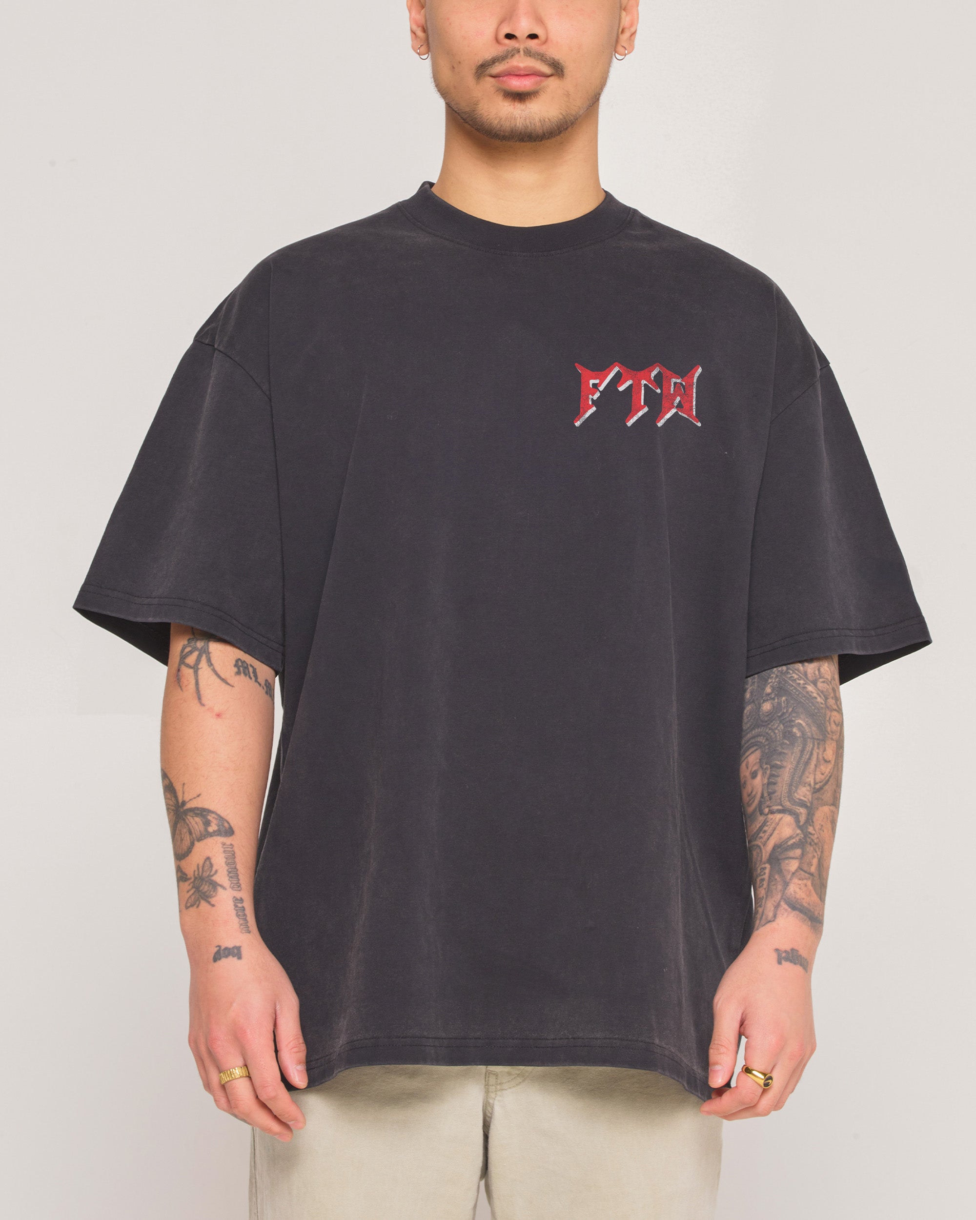 F**k The World Oversized Graphic Tee - Unisex 100% Combed Cotton Heavyweight