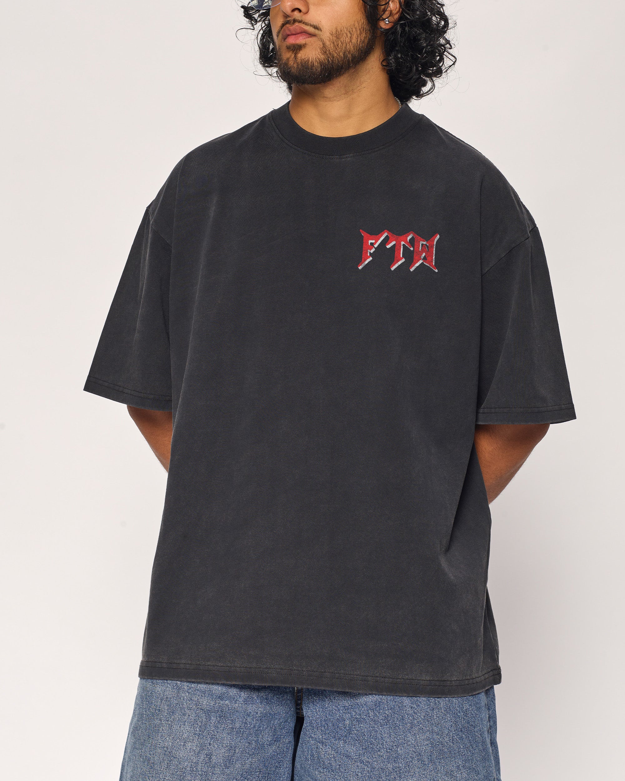 F**k The World Oversized Graphic Tee - Unisex 100% Combed Cotton Heavyweight