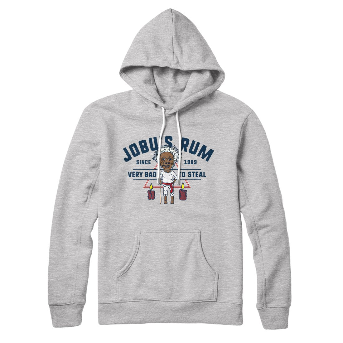 Jobu's Rum Unisex Cotton Polyester Pullover Hoodie with Kangaroo Pocket