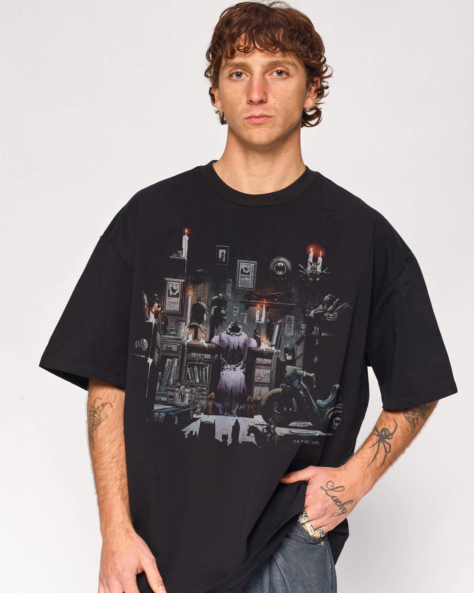 Joker Bedroom Oversized Graphic T-Shirt DC Collab Unisex 90s Boxy Fit