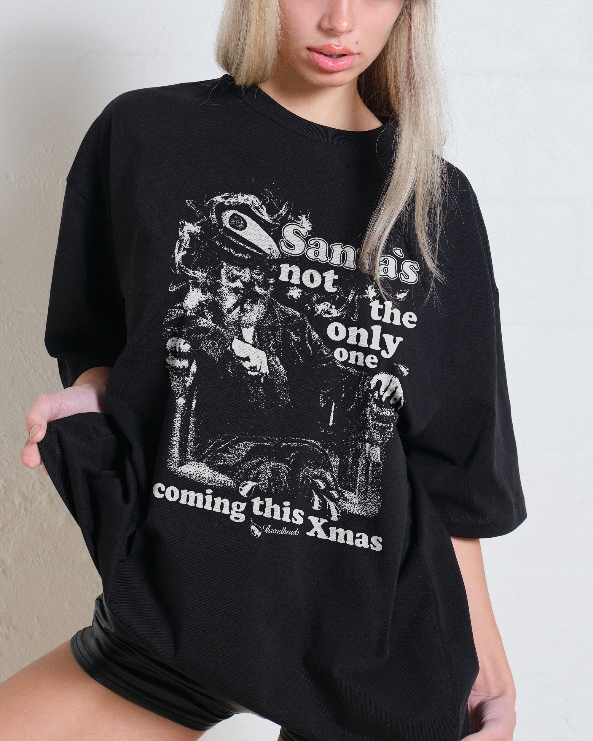 Not The Only One Coming Oversized Graphic Tee - Unisex 90s Boxy Fit 100% Combed Cotton