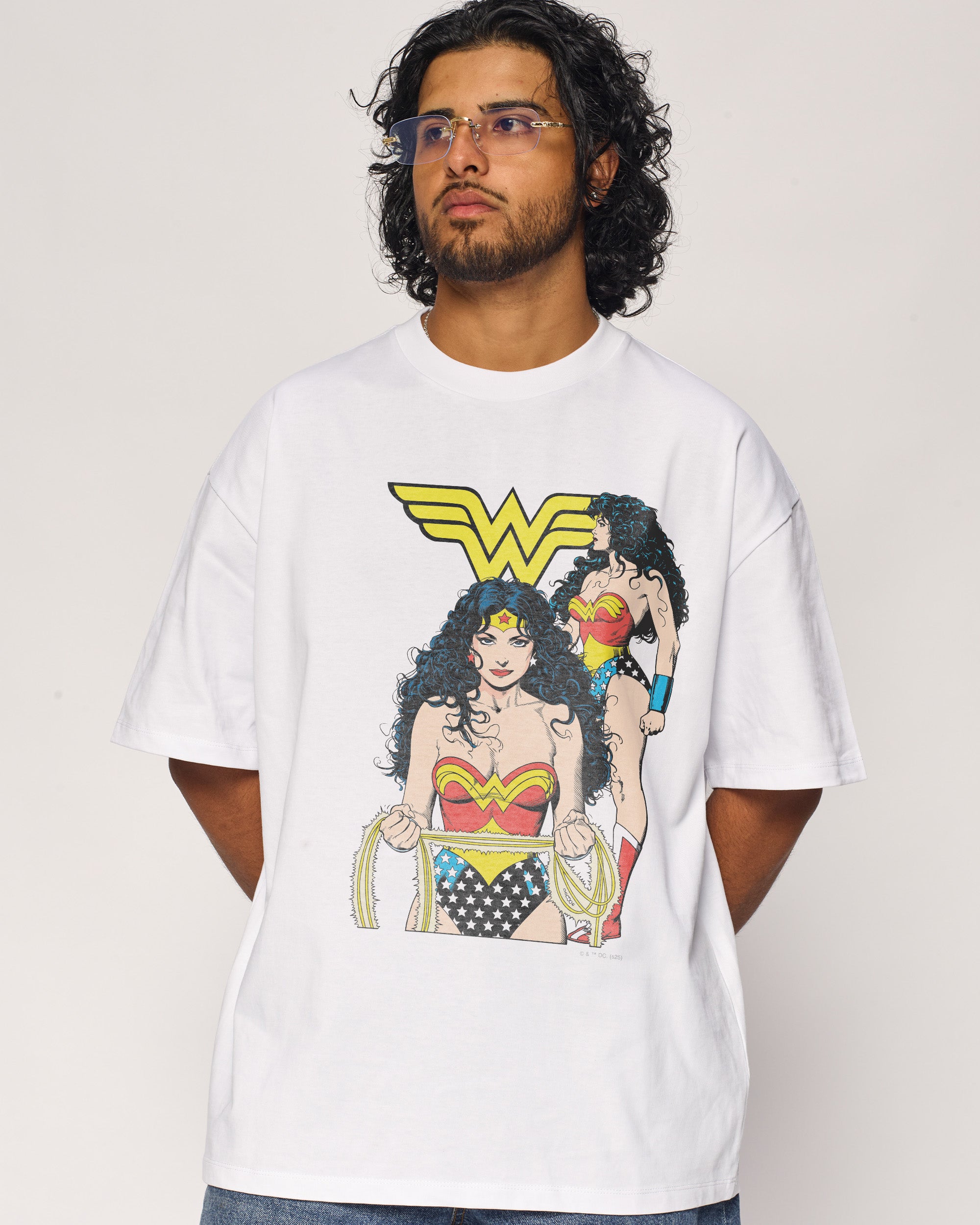 Wonder Woman Queen of the Amazons Oversized Graphic T-Shirt Unisex 100% Combed Cotton